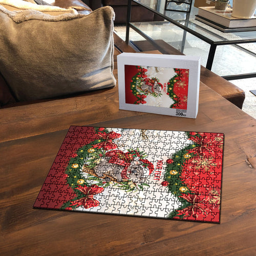 Personalised Koala Australia Christmas Puzzle Koa-la-la-la-la Xmas Bows