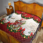 Personalised Koala Australia Christmas Quilt Koa-la-la-la-la Xmas Bows