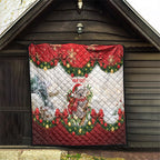Personalised Koala Australia Christmas Quilt Koa-la-la-la-la Xmas Bows