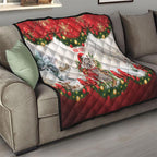 Personalised Koala Australia Christmas Quilt Koa-la-la-la-la Xmas Bows