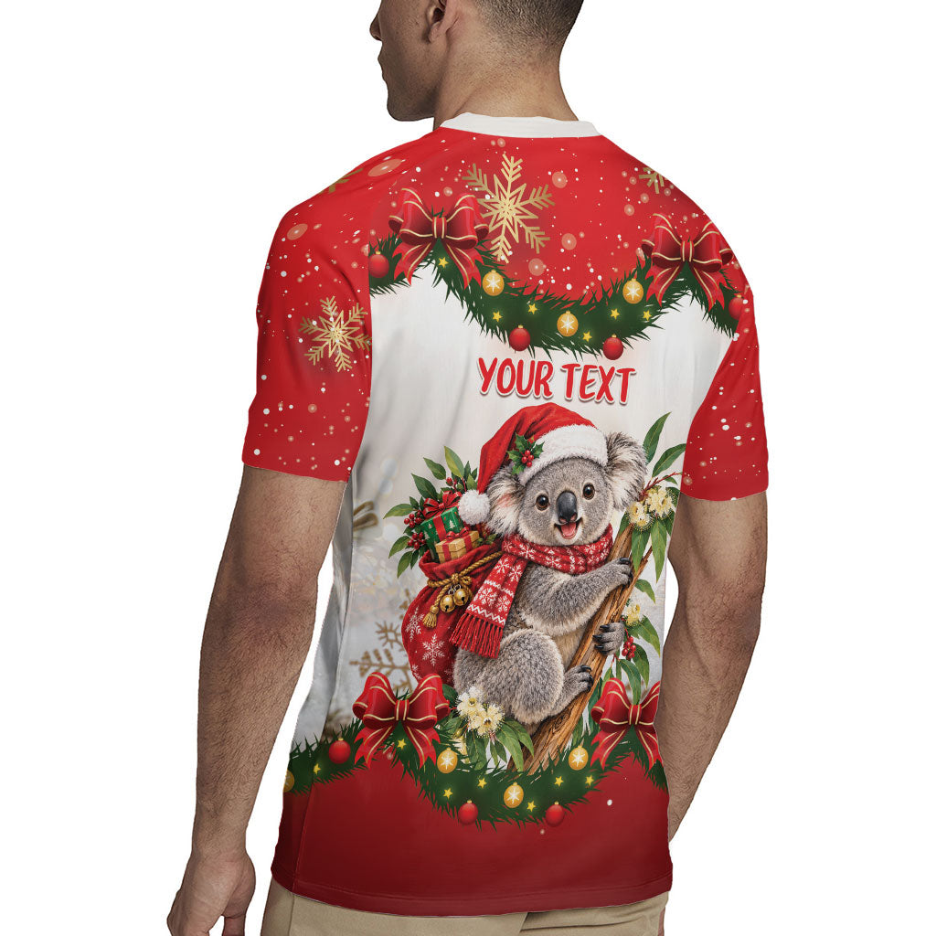 Personalised Koala Australia Christmas Rugby Jersey Koa-la-la-la-la Xmas Bows