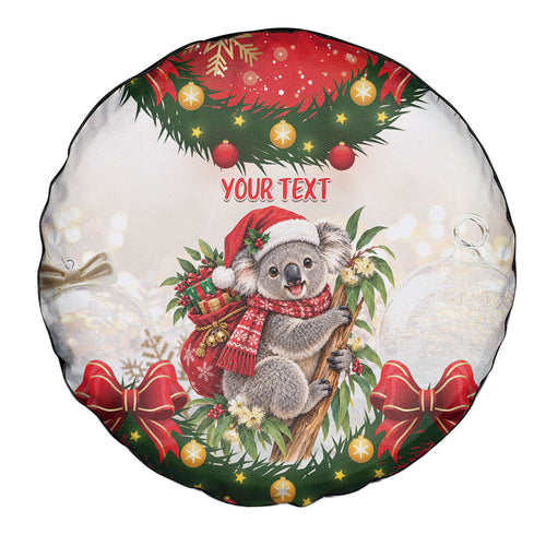 Personalised Koala Australia Christmas Spare Tire Cover Koa-la-la-la-la Xmas Bows