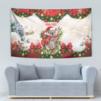 Personalised Koala Australia Christmas Tapestry Koa-la-la-la-la Xmas Bows