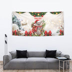 Personalised Koala Australia Christmas Tapestry Koa-la-la-la-la Xmas Bows