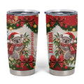 Personalised Koala Australia Christmas Tumbler Cup Koa-la-la-la-la Xmas Bows