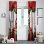 Personalised Koala Australia Christmas Window Curtain Koa-la-la-la-la Xmas Bows