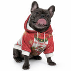 Personalised Wallaby Australia Christmas Pet Hoodie Merry Xmas Bows