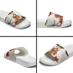 Personalised Wallaby Australia Christmas Slide Sandals Merry Xmas Bows