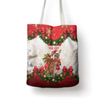 Personalised Wallaby Australia Christmas Tote Bag Merry Xmas Bows