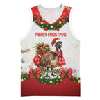 Personalised Emu Australia Christmas Basketball Jersey Merry Xmas Bows