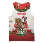 Personalised Emu Australia Christmas Basketball Jersey Merry Xmas Bows