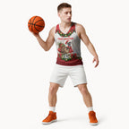 Personalised Emu Australia Christmas Basketball Jersey Merry Xmas Bows