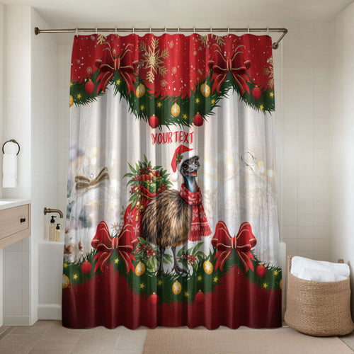 Personalised Emu Australia Christmas Bathroom Set Merry Xmas Bows