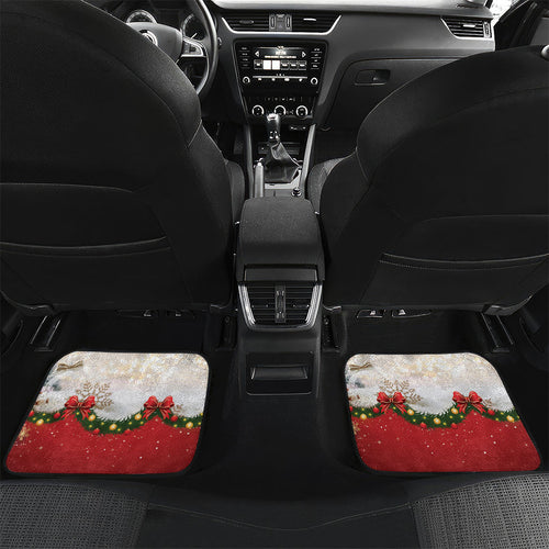 Personalised Emu Australia Christmas Car Mats Merry Xmas Bows