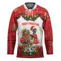 Personalised Emu Australia Christmas Hockey Jersey Merry Xmas Bows