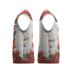 Personalised Emu Australia Christmas Knitted V-Neck Vest Merry Xmas Bows