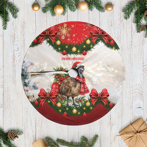 Emu Australia Christmas Tree Skirt Merry Xmas Bows