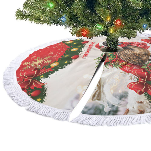Emu Australia Christmas Tree Skirt Merry Xmas Bows