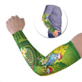 Budgerigar Australia Christmas Arm Sleeves Budgies Golden Wattle Aboriginal Green - Aussie Hoodie