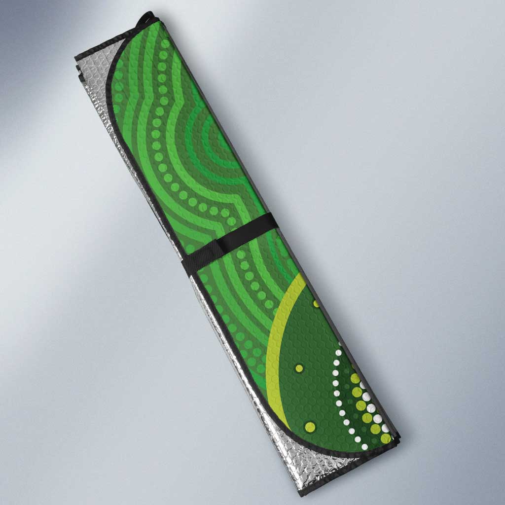 Budgerigar Australia Christmas Auto Sun Shade Budgies Golden Wattle Aboriginal Green - Aussie Hoodie