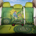 Budgerigar Australia Christmas Back Car Seat Cover Budgies Golden Wattle Aboriginal Green - Aussie Hoodie