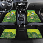 Budgerigar Australia Christmas Car Mats Budgies Golden Wattle Aboriginal Green - Aussie Hoodie
