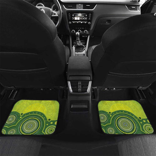 Budgerigar Australia Christmas Car Mats Budgies Golden Wattle Aboriginal Green - Aussie Hoodie