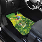 Budgerigar Australia Christmas Car Mats Budgies Golden Wattle Aboriginal Green - Aussie Hoodie