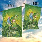 Budgerigar Australia Christmas Garden Flag Budgies Golden Wattle Aboriginal Green - Aussie Hoodie