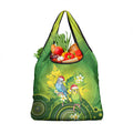 Budgerigar Australia Christmas Grocery Bag Budgies Golden Wattle Aboriginal Green - Aussie Hoodie