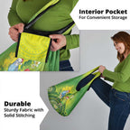Budgerigar Australia Christmas Grocery Bag Budgies Golden Wattle Aboriginal Green - Aussie Hoodie