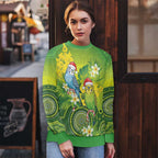 Budgerigar Australia Christmas Ugly Christmas Sweater Budgies Golden Wattle Aboriginal Green - Aussie Hoodie