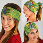 Budgerigar Australia Christmas Neck Gaiter Budgies Golden Wattle Aboriginal Green - Aussie Hoodie