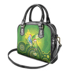 Budgerigar Australia Christmas Shoulder Handbag Budgies Golden Wattle Aboriginal Green - Aussie Hoodie