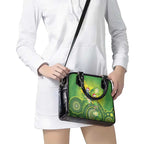 Budgerigar Australia Christmas Shoulder Handbag Budgies Golden Wattle Aboriginal Green - Aussie Hoodie