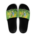 Budgerigar Australia Christmas Slide Sandals Budgies Golden Wattle Aboriginal Green - Aussie Hoodie