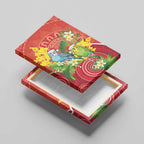 Budgerigar Australia Christmas Canvas Wall Art Budgies Golden Wattle Aboriginal Red - Aussie Hoodie
