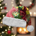 Budgerigar Australia Christmas Santa Hat Budgies Golden Wattle Aboriginal Red - Aussie Hoodie