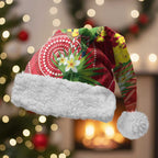 Budgerigar Australia Christmas Santa Hat Budgies Golden Wattle Aboriginal Red - Aussie Hoodie