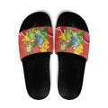 Budgerigar Australia Christmas Slide Sandals Budgies Golden Wattle Aboriginal Red - Aussie Hoodie