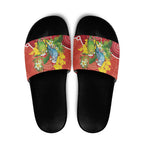 Budgerigar Australia Christmas Slide Sandals Budgies Golden Wattle Aboriginal Red - Aussie Hoodie