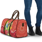 Budgerigar Australia Christmas Travel Bag Budgies Golden Wattle Aboriginal Red - Aussie Hoodie