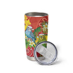 Budgerigar Australia Christmas Tumbler Cup Budgies Golden Wattle Aboriginal Red - Aussie Hoodie