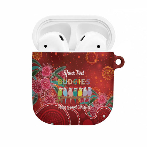 Australia Budgerigar Christmas Personalised AirPods Case Budgies Hakea Have A Good Chrissie - Aussie Hoodie