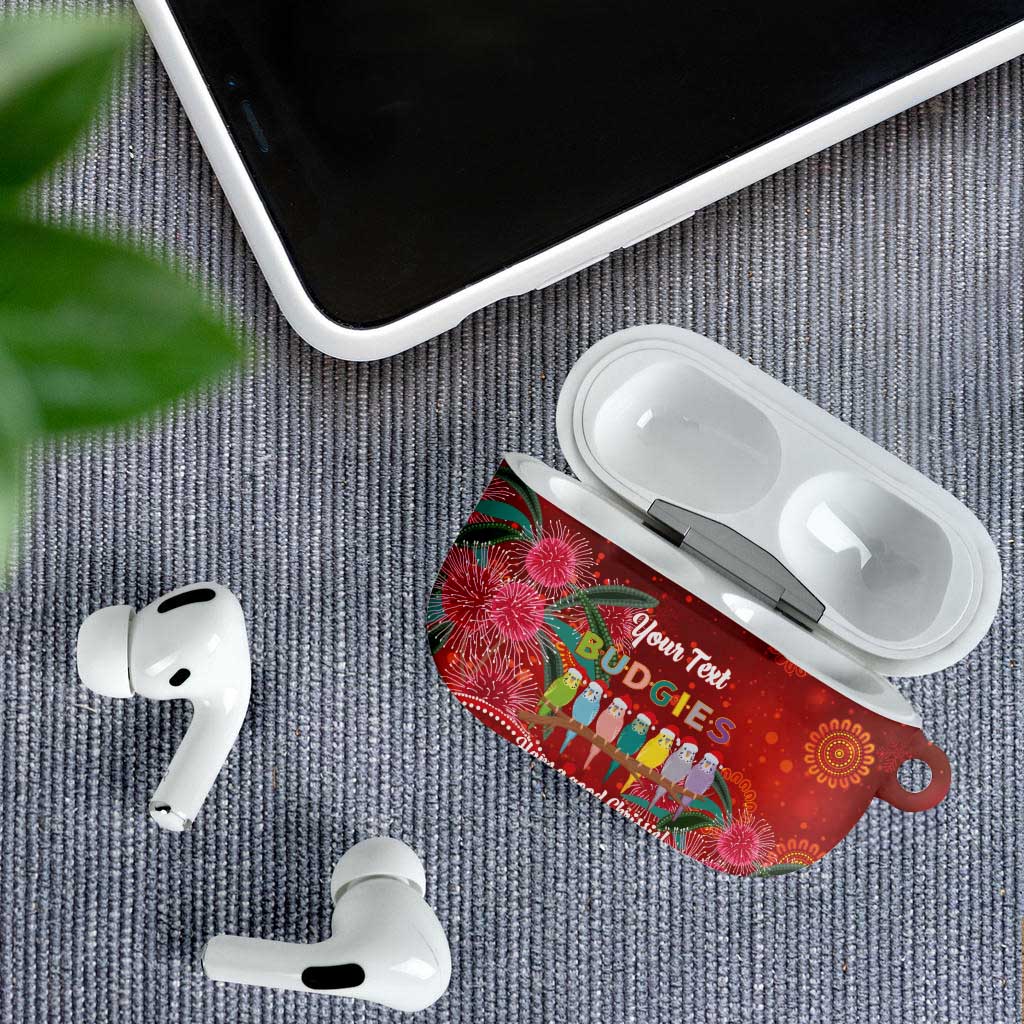 Australia Budgerigar Christmas Personalised AirPods Case Budgies Hakea Have A Good Chrissie - Aussie Hoodie