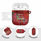 Australia Budgerigar Christmas Personalised AirPods Case Budgies Hakea Have A Good Chrissie - Aussie Hoodie