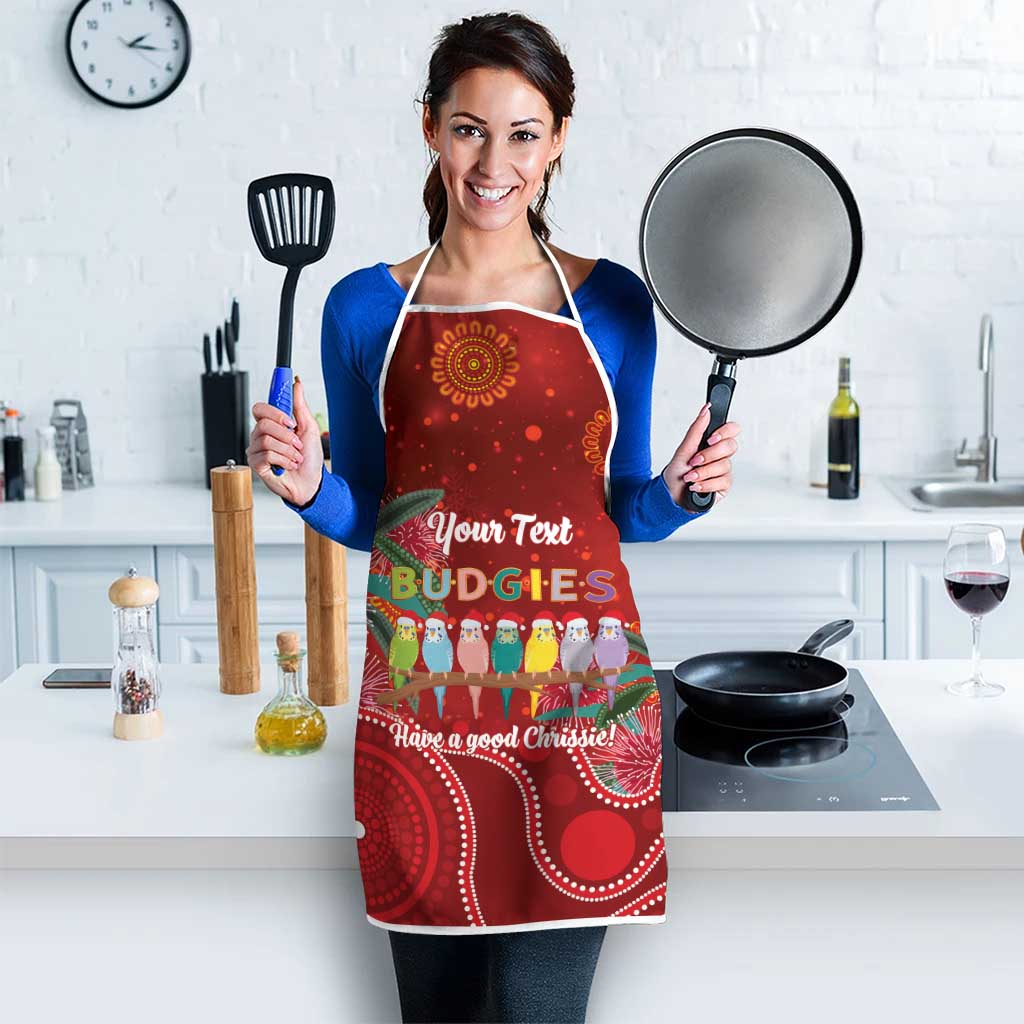 Australia Budgerigar Christmas Personalised Apron Budgies Hakea Have A Good Chrissie - Aussie Hoodie
