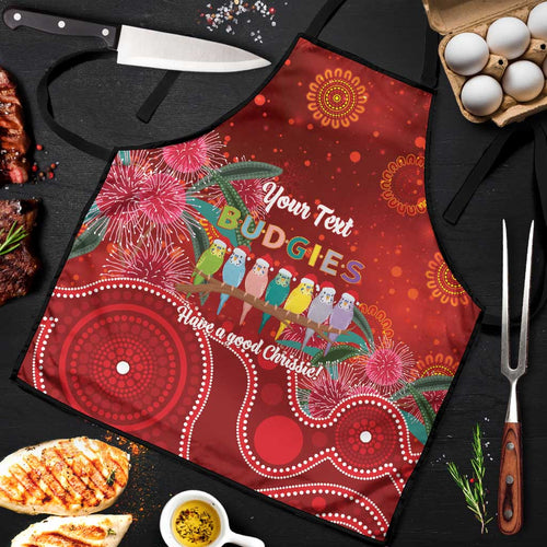 Australia Budgerigar Christmas Personalised Apron Budgies Hakea Have A Good Chrissie - Aussie Hoodie