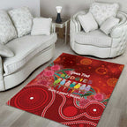 Australia Budgerigar Christmas Personalised Area Rug Budgies Hakea Have A Good Chrissie - Aussie Hoodie
