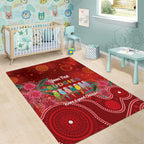 Australia Budgerigar Christmas Personalised Area Rug Budgies Hakea Have A Good Chrissie - Aussie Hoodie